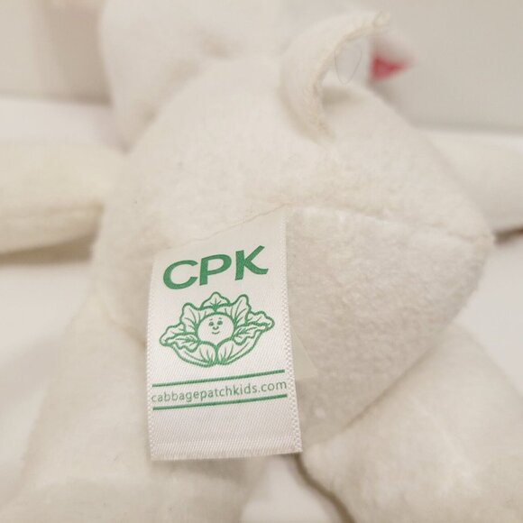 2019 Cabbage Patch kids cuties White Easter Bunny with Pink Bow plush doll - Picture 5 of 6